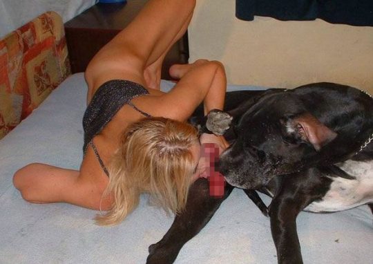 【閲覧注意】暇だしワイの「大型犬とセクロスしてる女性フォルダ」でも解放する事にする。（画像あり）・14枚目