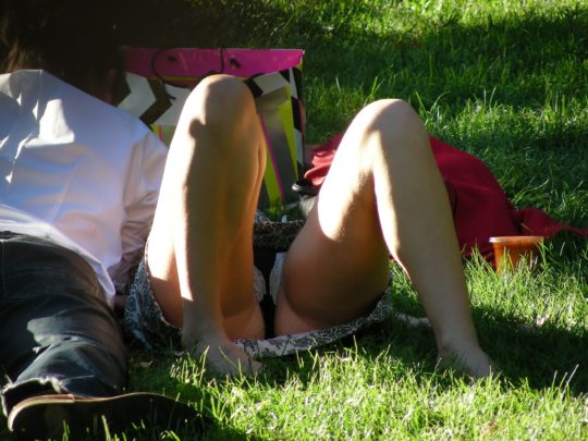 【パンチラ盗撮】公園の芝生で日光浴中の外人まんさん、色々見えてて盗撮捗りまくりｗｗｗｗｗｗｗｗ(画像30枚)・26枚目