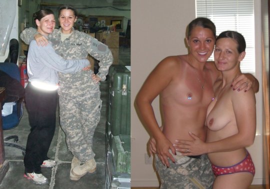 【兵士ヌード】ストレス溜まりまくる女性兵士の着衣ヌード比較画像、案外だらしない身体してて草ｗｗｗｗｗｗｗｗｗｗ(画像30枚)・10枚目