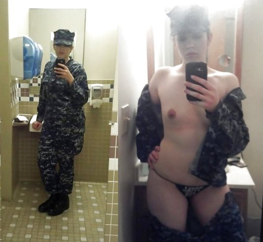 【兵士ヌード】ストレス溜まりまくる女性兵士の着衣ヌード比較画像、案外だらしない身体してて草ｗｗｗｗｗｗｗｗｗｗ(画像30枚)・16枚目