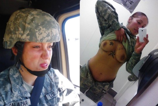【兵士ヌード】ストレス溜まりまくる女性兵士の着衣ヌード比較画像、案外だらしない身体してて草ｗｗｗｗｗｗｗｗｗｗ(画像30枚)・19枚目