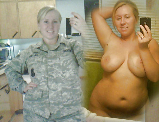 【兵士ヌード】ストレス溜まりまくる女性兵士の着衣ヌード比較画像、案外だらしない身体してて草ｗｗｗｗｗｗｗｗｗｗ(画像30枚)・26枚目