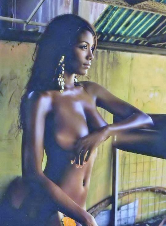 【黒人美女】黒光りする美しさ、光沢のある黒い肌に勃起が止まらない“黒人ヌード”のエロ画像・28枚目